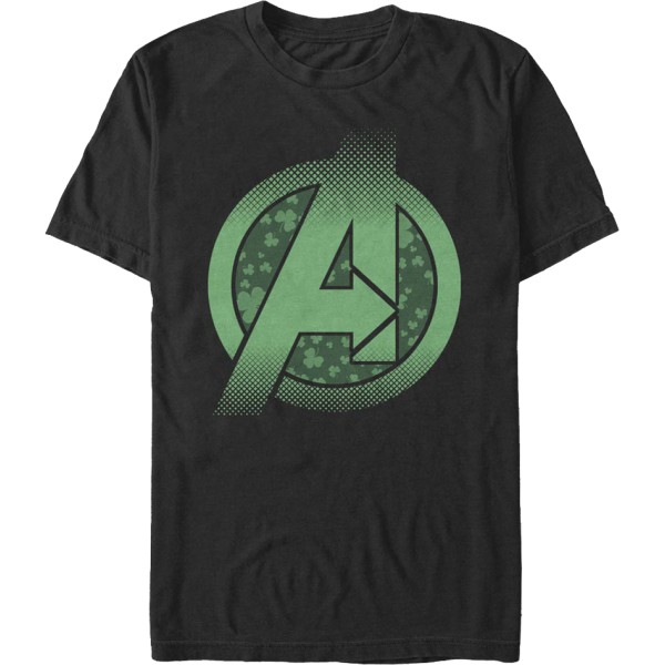 Avengers St. Patrick's Day Logo Marvel Comics T-skjorte Ny XXXL