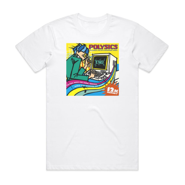 POLYSICS Eno Album Cover T-shirt Hvid L