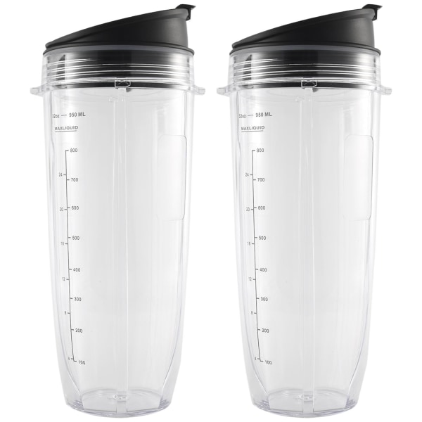 32 oz kopp med lufttett lokk, ninja og tilbehør for Auto IQ 1000w og dobbel blender