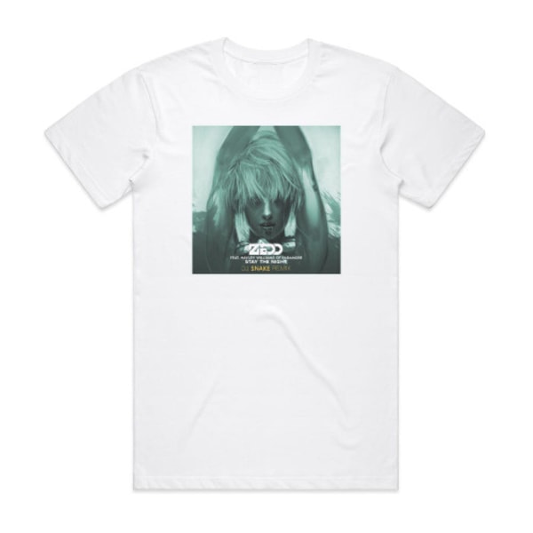 Zedd Stay The Night Remixer Album Cover T-Shirt Vit L