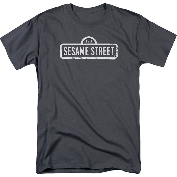 Distressed Sign Sesame Street T-Shirt XXXL