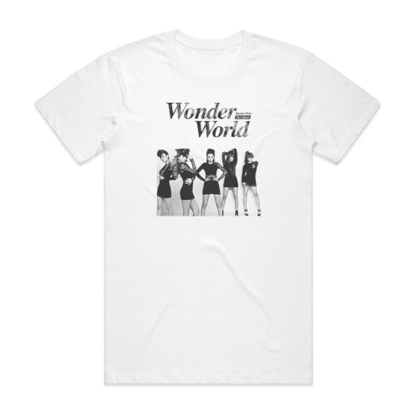 Wonder Girls Wonder World Album Cover T-shirt Vit XXL