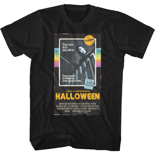 VHS-laatikon kansi Halloween-T-paita L