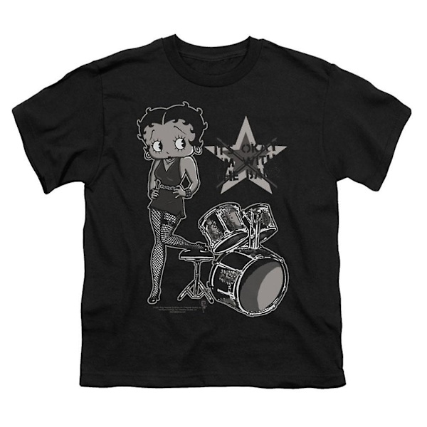 Betty Boop bändin kanssa - Nuorten T-paita M
