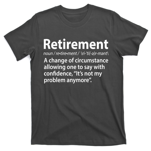 Sjov Pensionering Definition T-shirt L