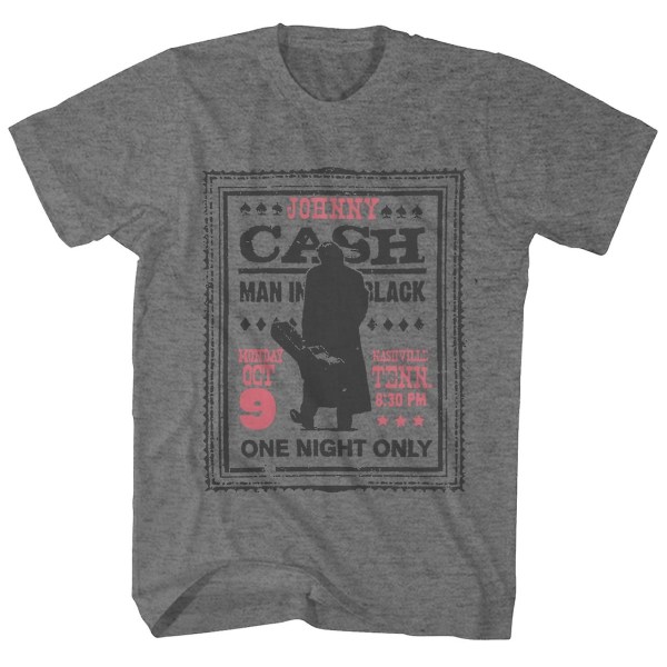 Johnny Cash T Shirt One Night Only Johnny Cash Shirt XXL