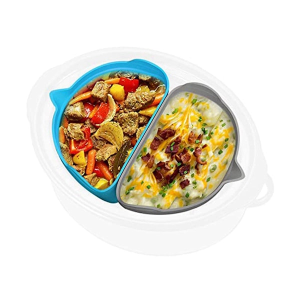 Langsom Kogegryde Opdelingsforing Passer til 6 Qt Crock Pot, Genanvendelig & Lækagesikker Silikon Opdelingsindsats, Opvaskemaskine
