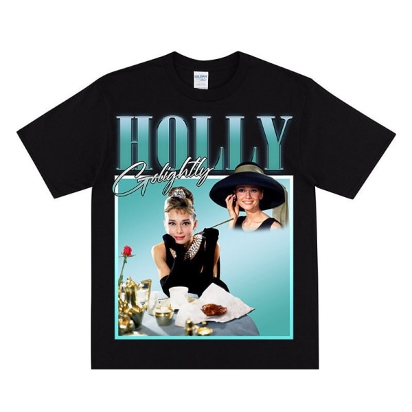 HOLLY GOLIGHTLY Homage Tshirt Black M