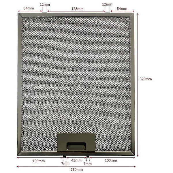 Parannettu 3 kpl Servis Universal 320 x 260 mm Metalli Uunihuivin Rasvasuodatin