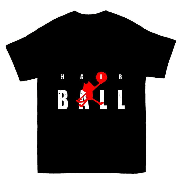 T-shirt med hårboll XL