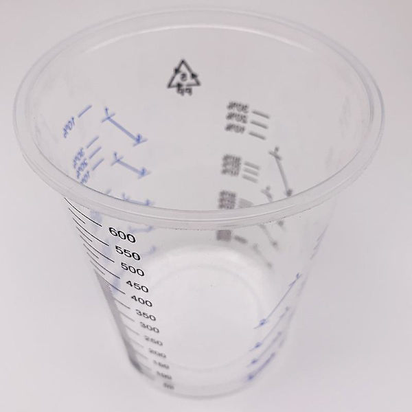 20 st Plast Engångsblandningskoppar Mätkoppar Resin Epoxy Hällning 600ml