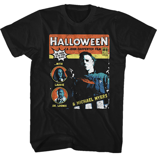 Sarjakuva Kansi Halloween T-paita M