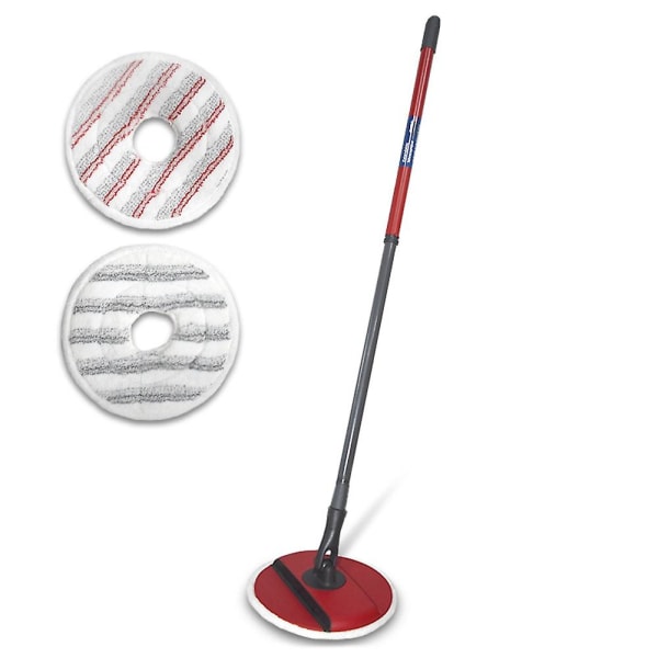 4-pakks Microfiber Vaskbar Spin Clean Mop Etterfyllingspakke Støvsuger Vått og Tørt Mop Klut P