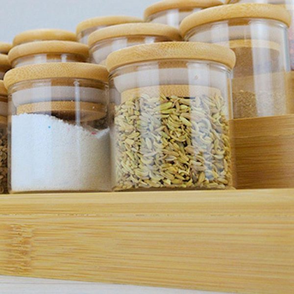 3-tasoinen bambumaustehylly, ei laajennettava, portaat, kaapin järjestäjä