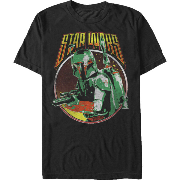 Retro Boba Fett Star Wars T-skjorte XL