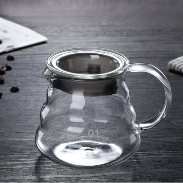 Träställ Glaskaffefilter och Kannsats Kaffefilter 300ml
