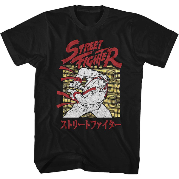 Japansk Street Fighter T-shirt XL