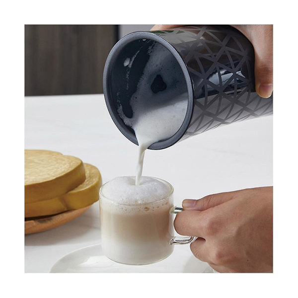 Latte-skummaskin Automatisk varm og kald varmer, Kaffe varm sjokolade cappuccino-maker -
