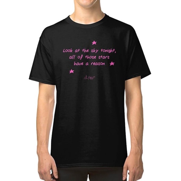 Lil Peep Star Shopping Lyrics Rosa - Lil Peep Merch T-shirt M
