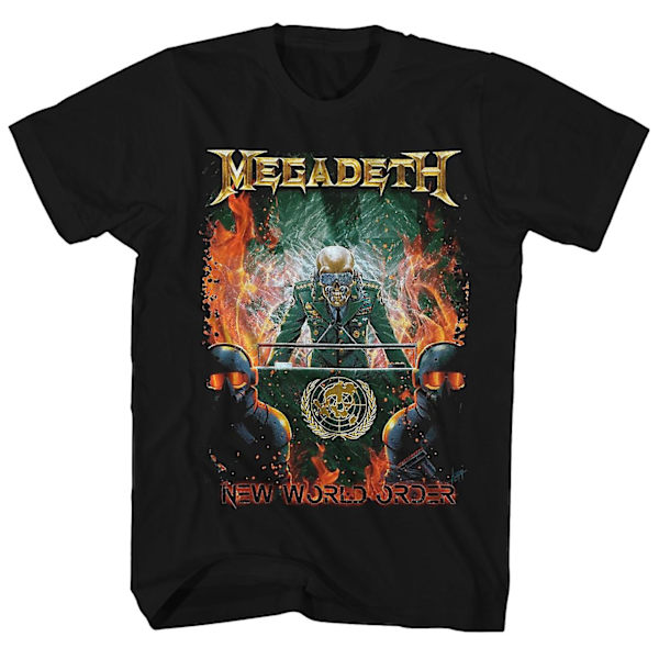 Megadeth T-shirt New World Order Art Megadeth Shirt L