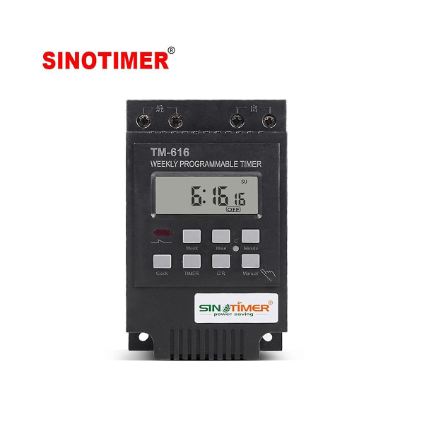 Tm616b-4 Tidskontrollbrytare Intelligent Brytare Timer Gatulampa Strömtidsbrytare 30a