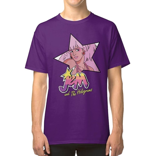 Jem and the Holograms Star Verkligen Otroligt Showtime 80-tals Fest T-shirt black M