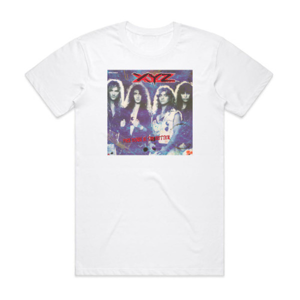 XYZ Face Down In The Gutter -albumin kansi - T-paita, valkoinen XL