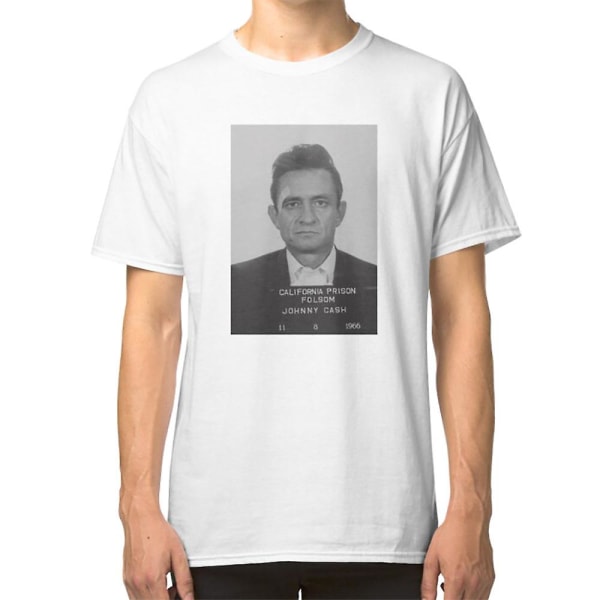 Johnny Cash Mugshot T-skjorte XXXL