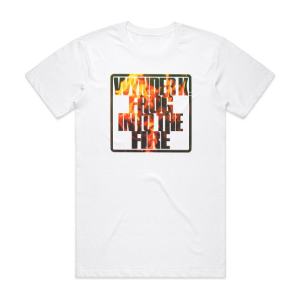 Wynder K Frog Into The Fire Album Cover T-Shirt Vit XL