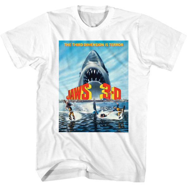 T-shirt med filmposter från Hajen 3-D XXXL