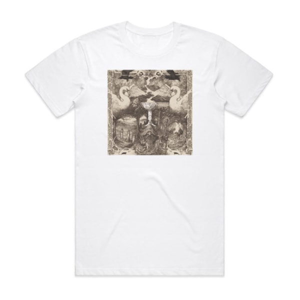 Wolcensmen Fire In The White Stone Album Cover T-Shirt Hvid L