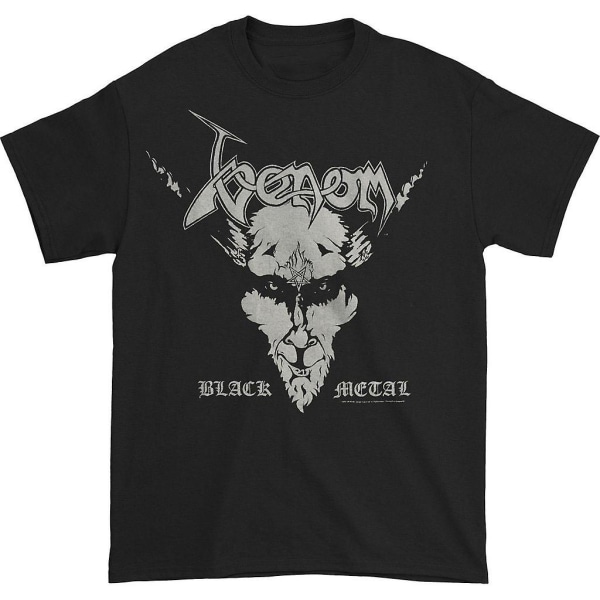 Venom Black Metal/Possessed Lyrics T-skjorte M