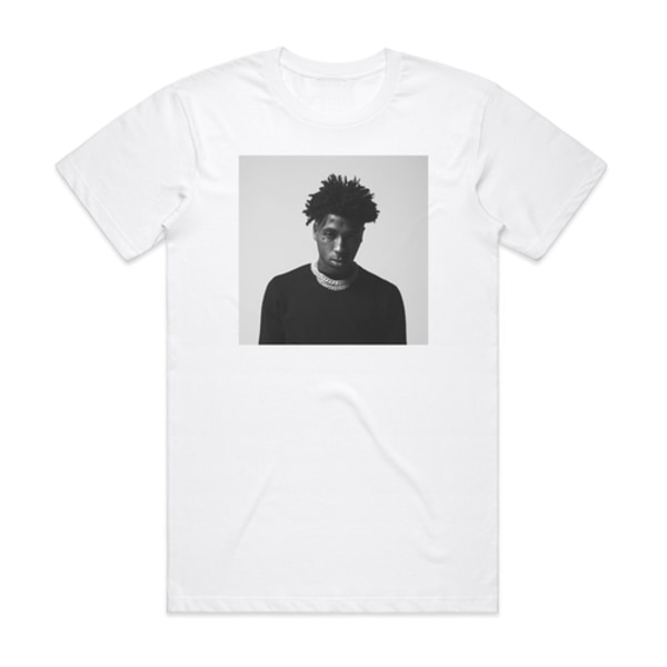 Youngboy Never Broke Again Top Album Cover T-Shirt Vit M