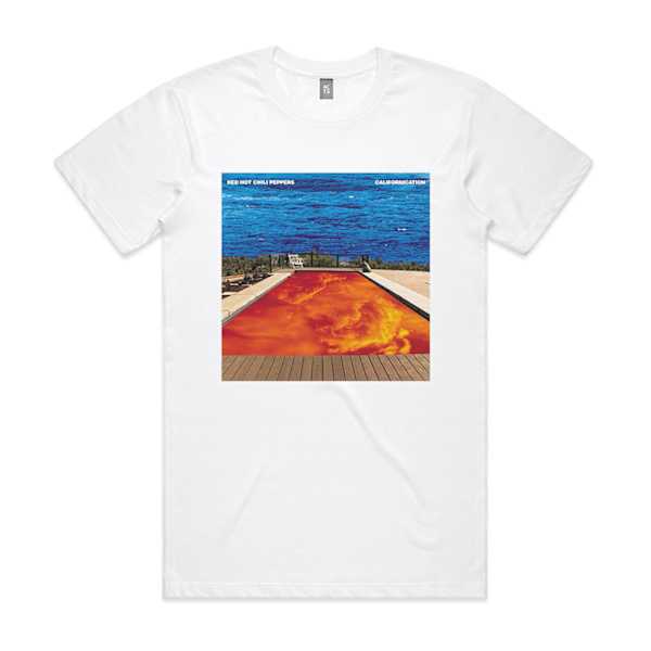 Red Hot Chilli Peppers Californication Album Cover T-skjorte Hvit XXL