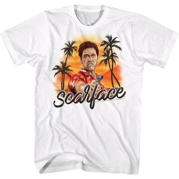 Airbrush Scarface T-shirt XXL