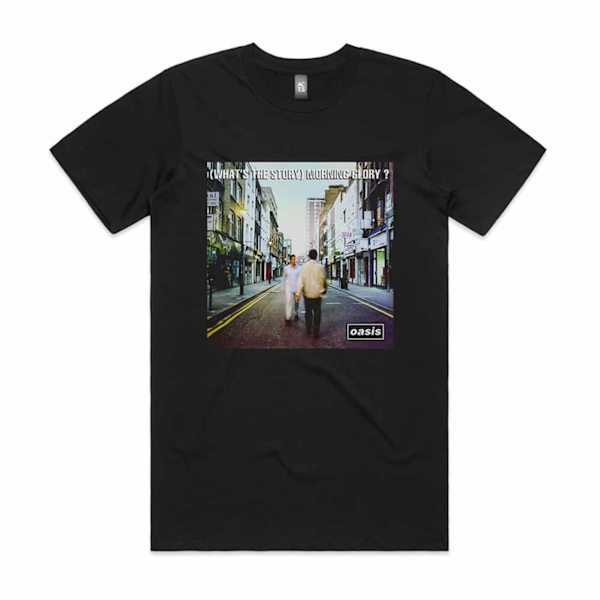 Oasis What's The Story Morning Glory Albumomslag T-shirt Svart M