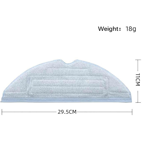 Erstatnings Mikrofiber Mopp Rengjøringspute Passer T7 T7 Plus S7 Støvsuger Tilbehør