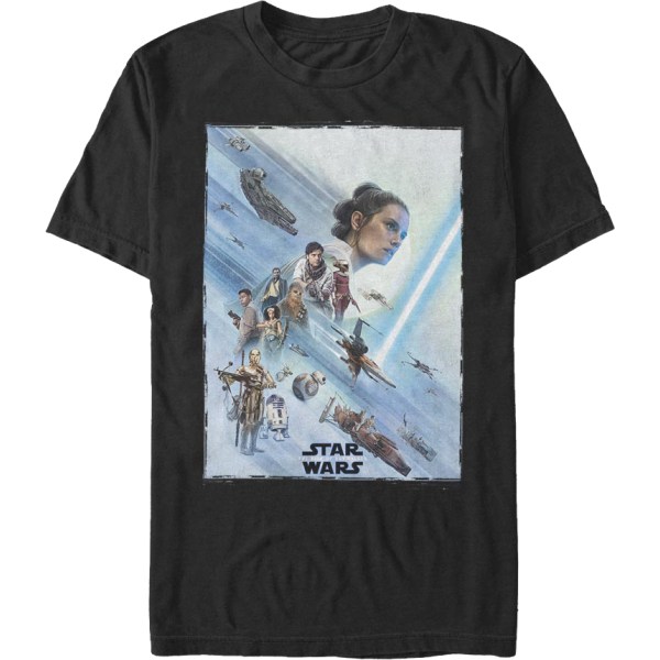 The Rise Of Skywalker Resistance Poster Star Wars T-shirt XXXL