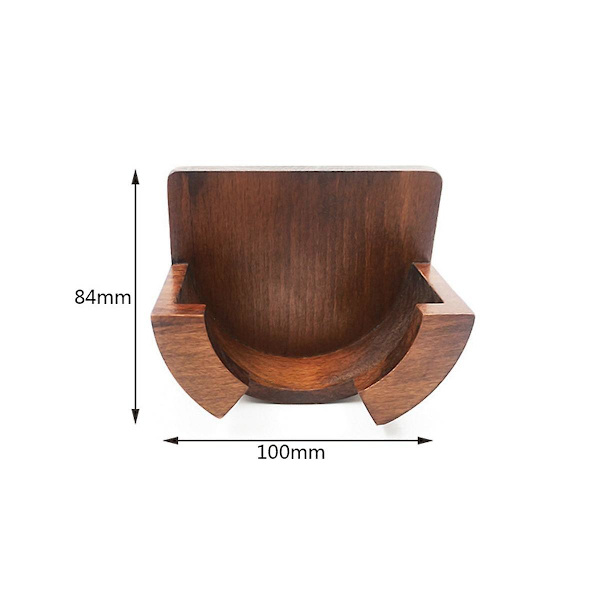 Kahvinkeittimen portafilteriteline 51mm-58mm seinälle, puinen espressofilteriteline, tamppainteline, kahvitarvikkeet
