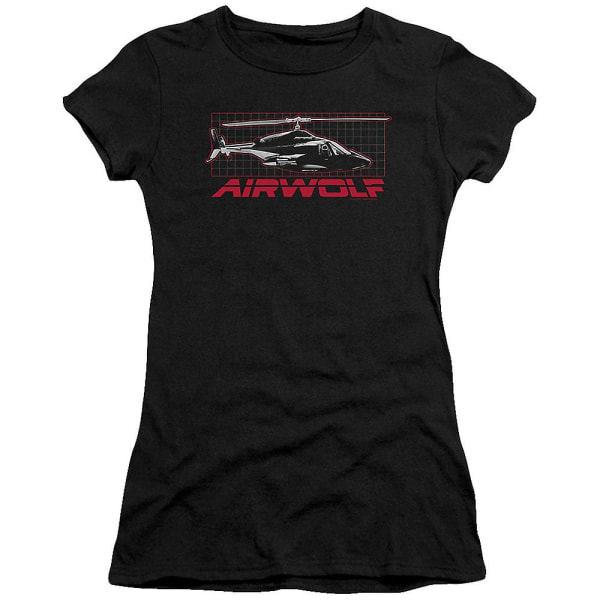 Junior Helikopter Airwolf Skjorte S