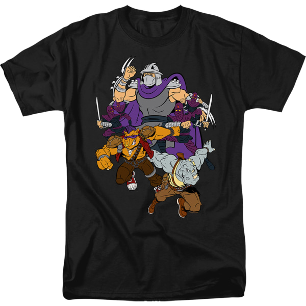 Shredder og Foot Clan Teenage Mutant Ninja Turtles T-skjorte XXL