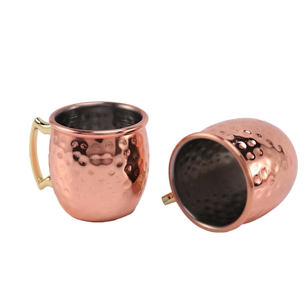 Mini 2oz Rostfritt Stål Moscow Mule Mugg Espresso Mini Mugg Kopparpläterad Mugg Shot Mugg Set