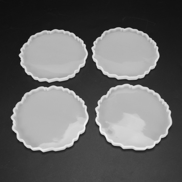 8 st Silikon Agat Underlägg Gjutformar för Resin, Underlägg Epoxy Form Hantverk DIY, Heminredning