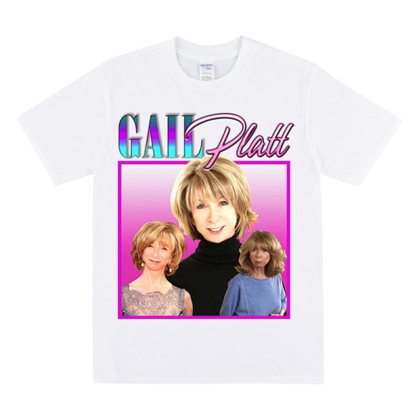 GAIL PLATT Kunnianosoitus T-paita White S