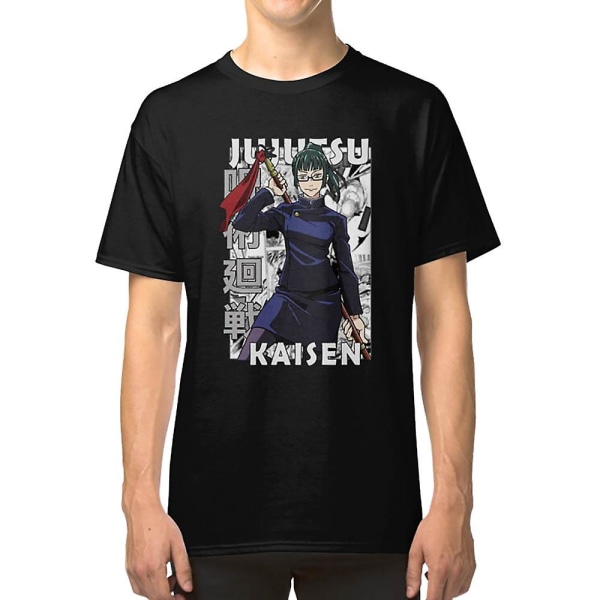 Maki Zenin T-shirtMaki Zenin jujutsu kaisen Manga Style Anime Design T-shirt S