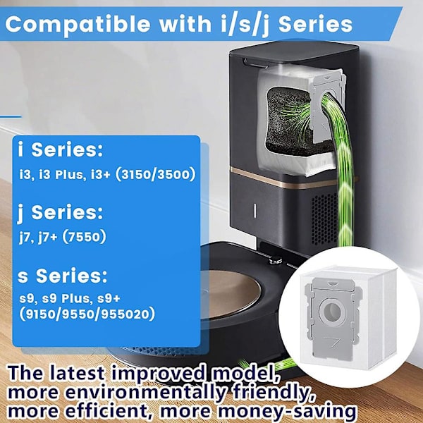 Pölypussi yhteensopiva I3+ I4+ I7 I7+ S9 imurin kanssa, imurin tarvikkeet
