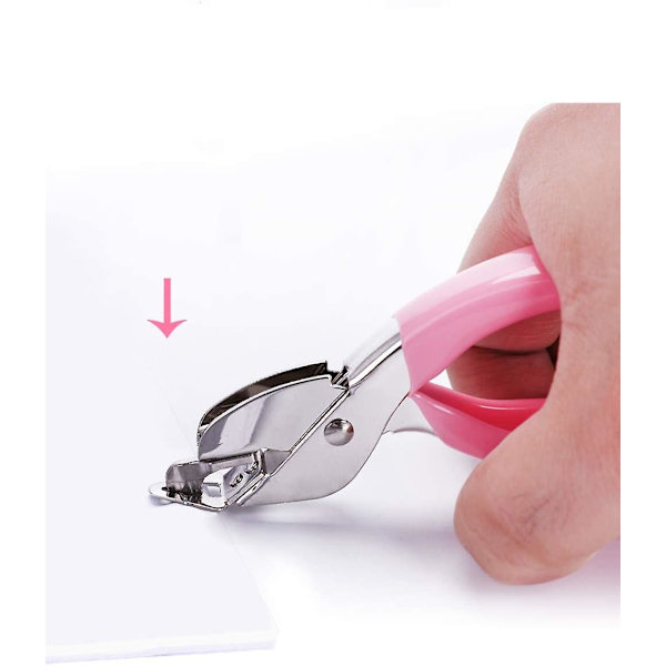 Hefter-Heftefjerner Værktøj til at Fjerne Hefter Heftefjerner til Skrivebord Klo-Kraftfjernelse (pink)