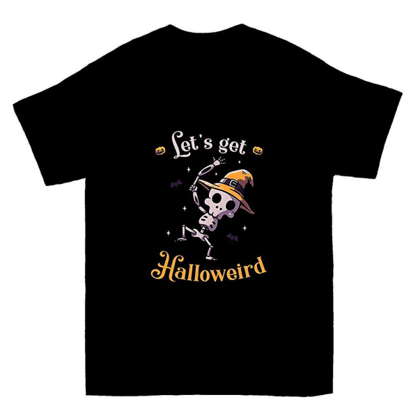 Låt oss bli Halloweird Rolig Söt Spöklikt T-shirt M