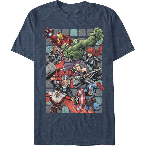 Avengers Assembling Marvel Comics T-shirt S