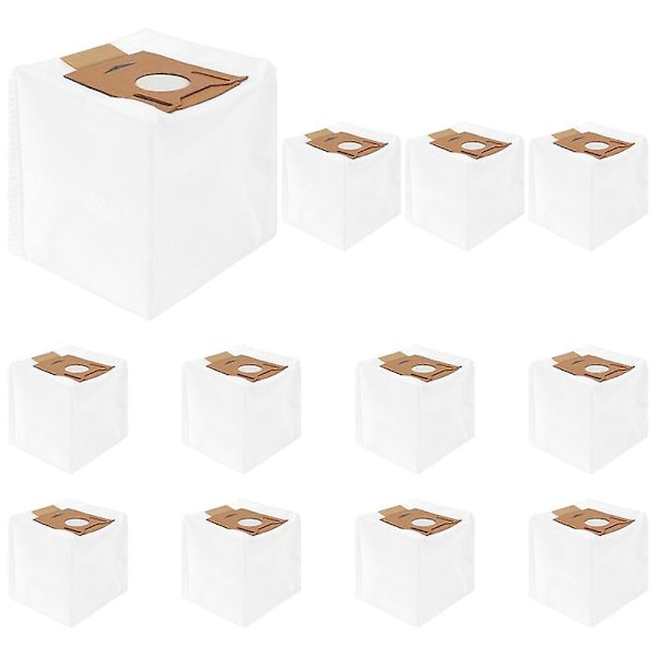 12-pack dammsugarpåsar för Deebot Ozmo T8 T8 Max T8-serien T9-serien N8 N8 Pro robotdammsugare
